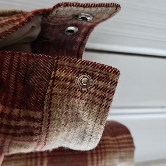 Boys 8 Thick Outerwear Flannel Fleece-Lined Zip-Up Jacket - Picture 11 of 12